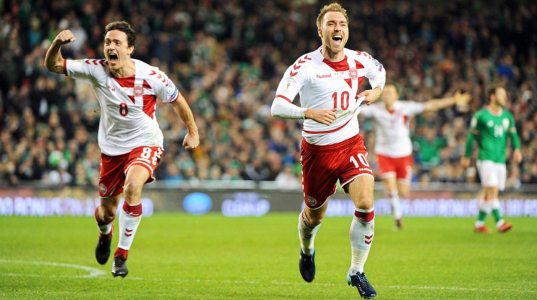 Θριαμβευτική πρόκριση Δανίας στο Μουντιάλ