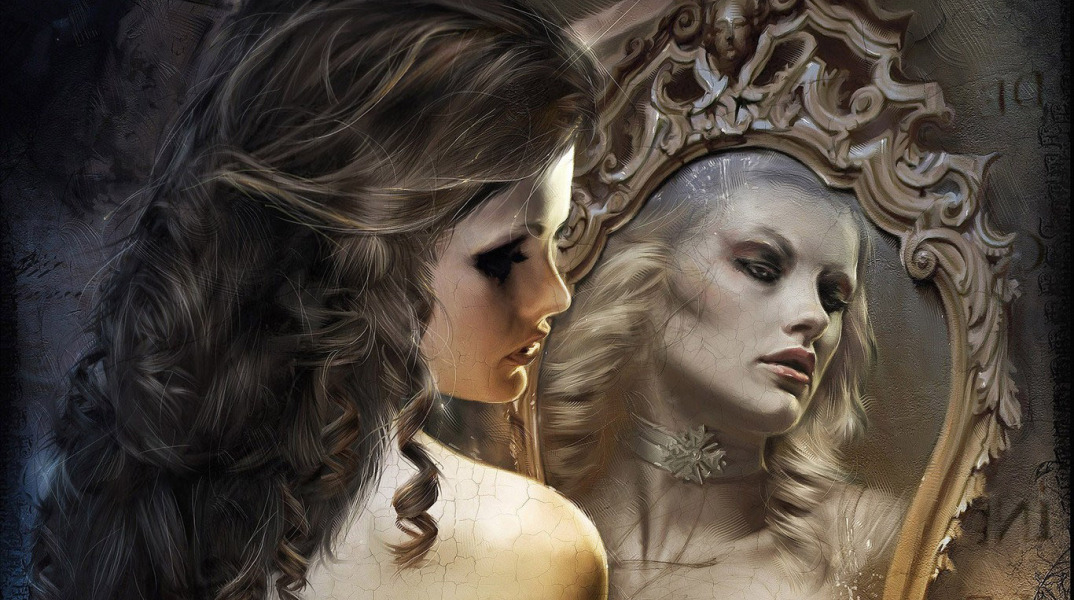 10860-woman-in-the-mirror-1366x768-fantasy-wallpaper.jpg