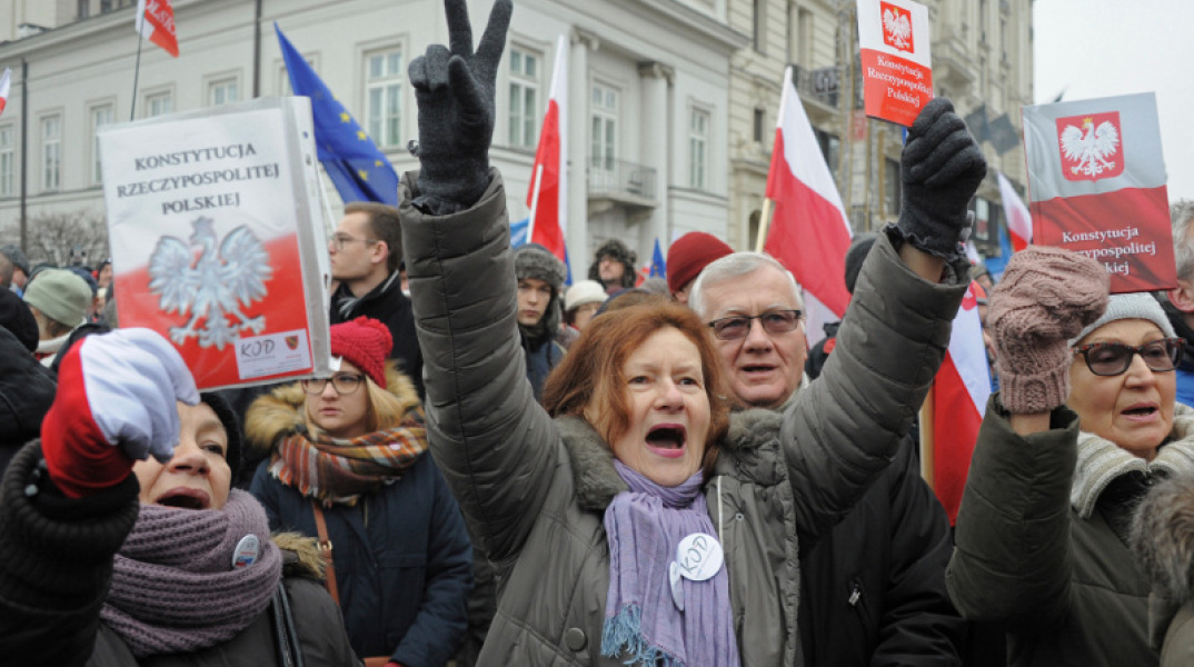 Διαδήλωση υπέρ της ελευθερίας στην Πολωνία 