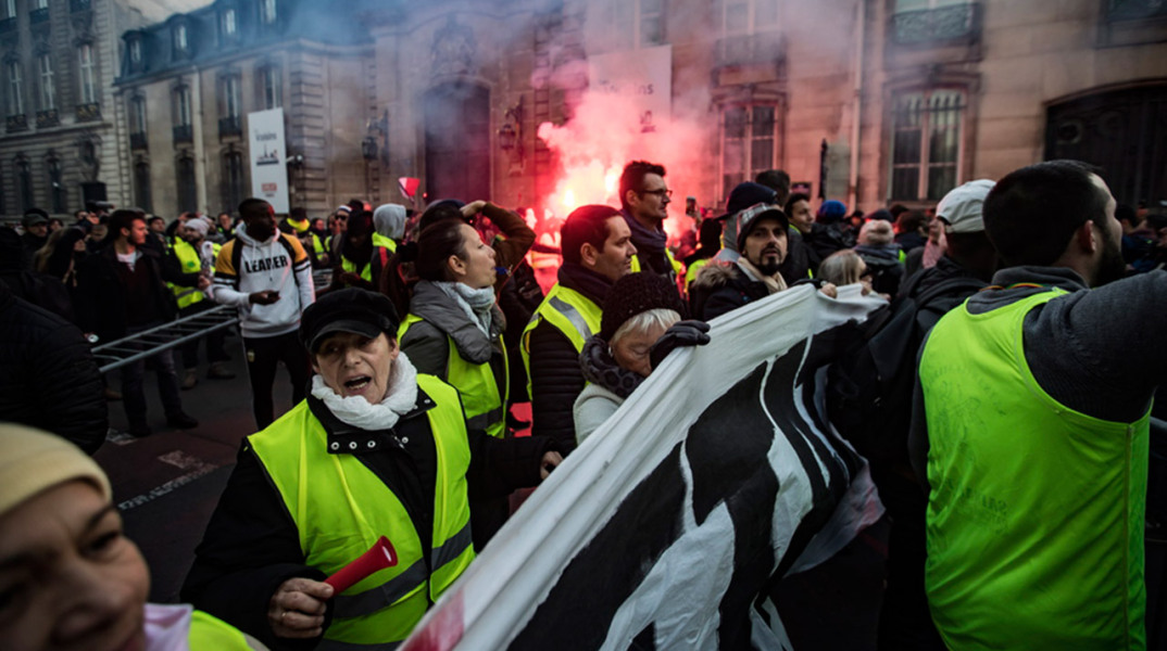 Διιαδήλωση - Κίτρινα γιλέκα - Γαλλία 