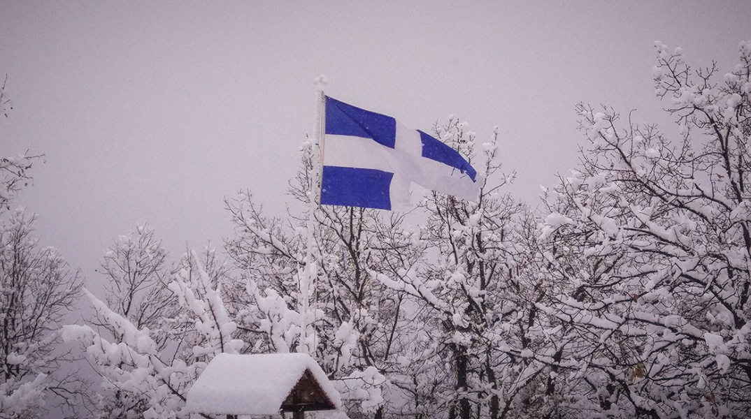 Χιονόπτωση στην περιοχή του Ματονερίου Καλαμπάκας