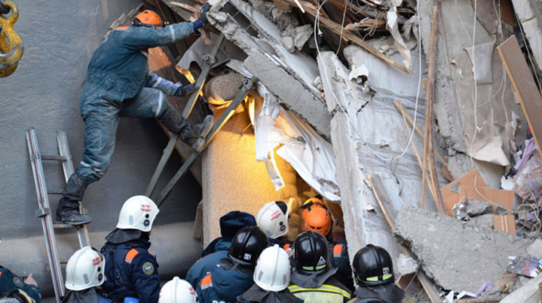 Ρωσία - Κατάρρευση πολυκατοικίας 