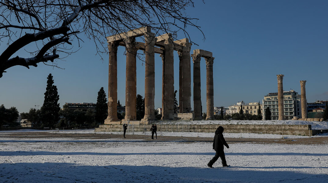 Χιονισμένη Αθήνα