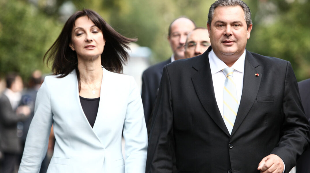 Έλενα Κουντουρά και Πάνος Καμμένος