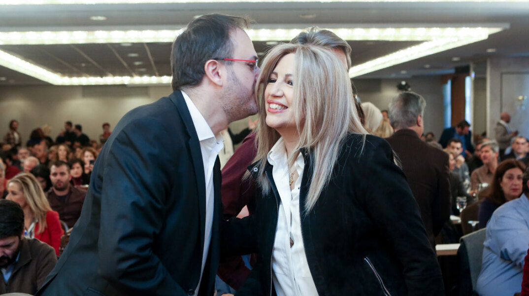 Θανάσης Θεοχαρόπουλος και Φώφη Γεννηματά