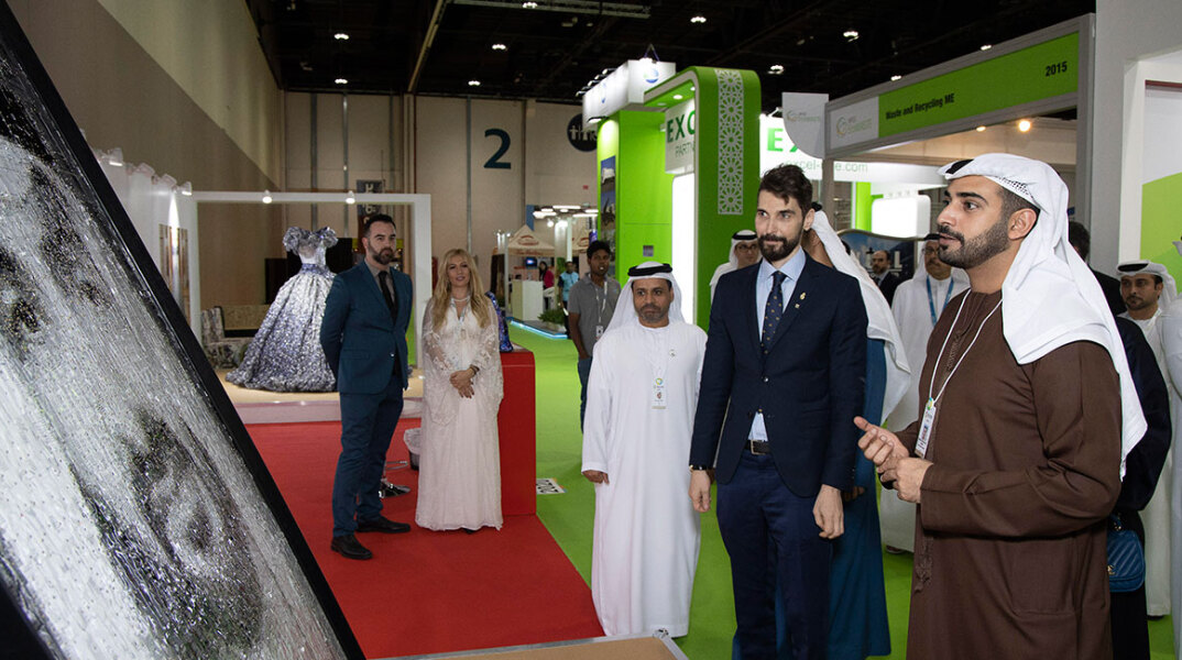 Πρίγκιπας HH Sheikh Zayed bin Sultan bin Khalifa bin Zayed Al Nahyan & ο Νίκος Φλώρος