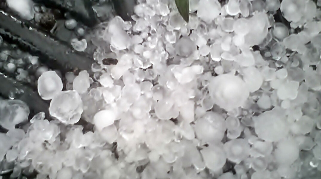 Χαλάζι στη Ζάκυνθο