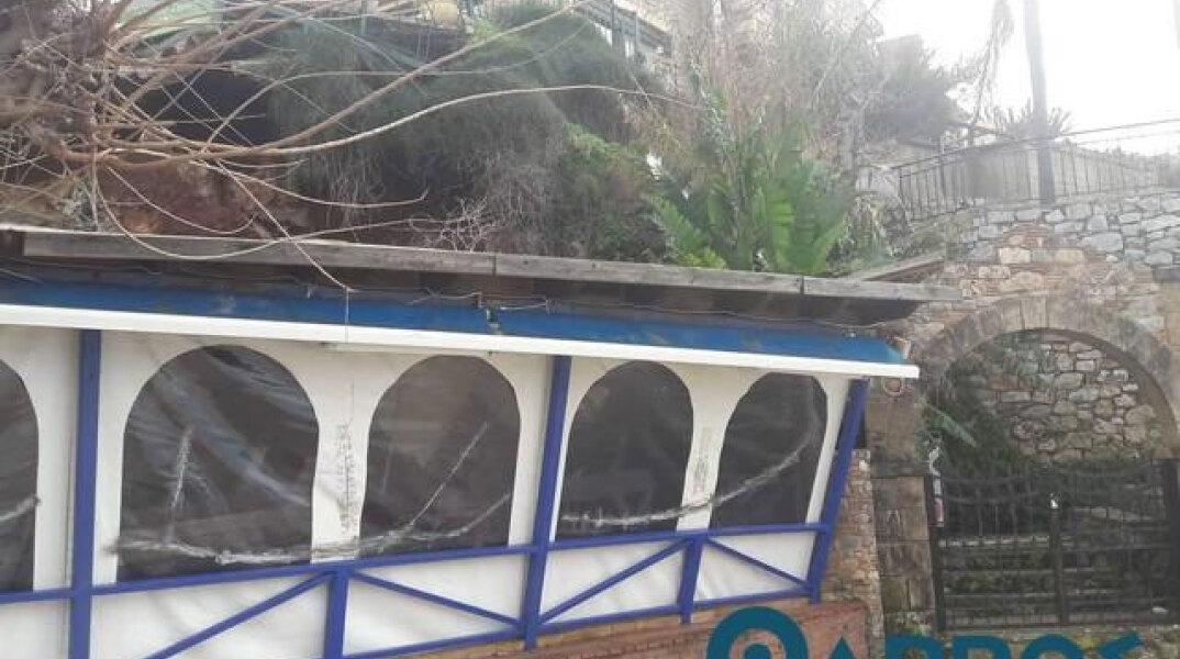 Κατολισθήσεις στη Μεσσηνία - Καταπλακώθηκε κατάστημα