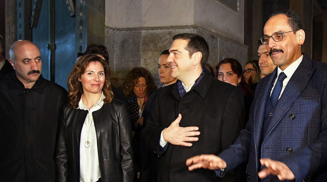 Μπέτυ Μπαζιάνα - Αλέξης Τσίπρα στην Αγιά Σοφιά