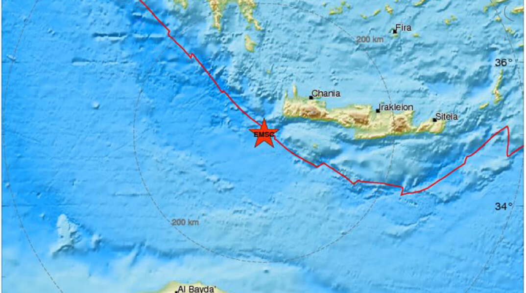 Το επίκεντρο του σεισμού