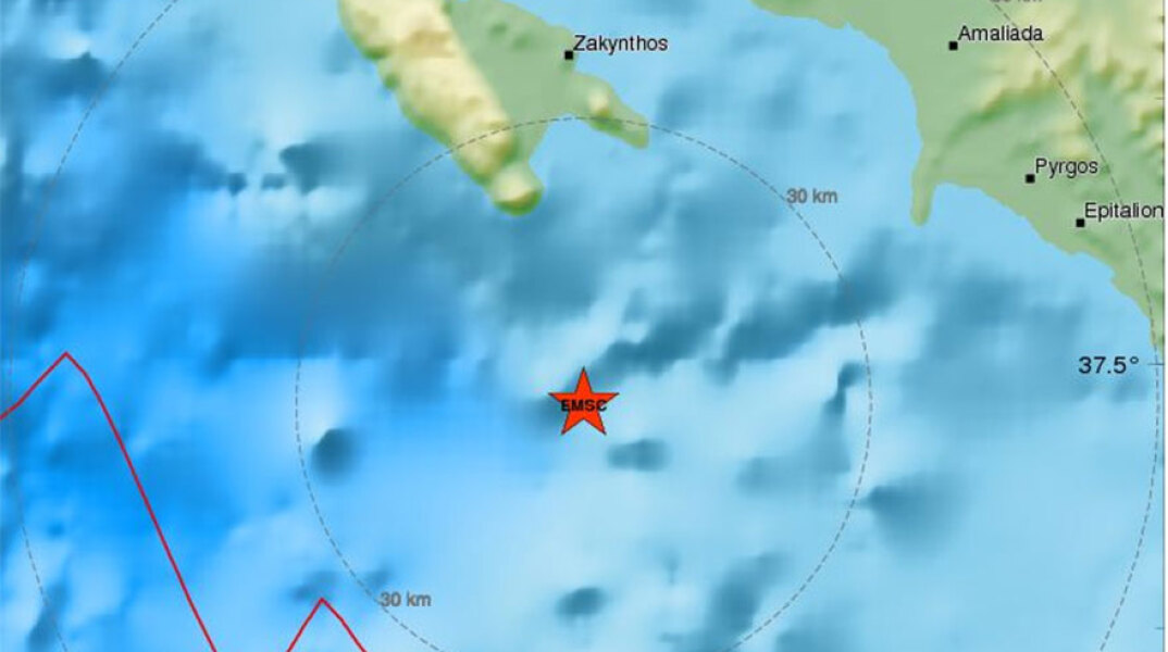 Το επίκεντρο του σεισμού