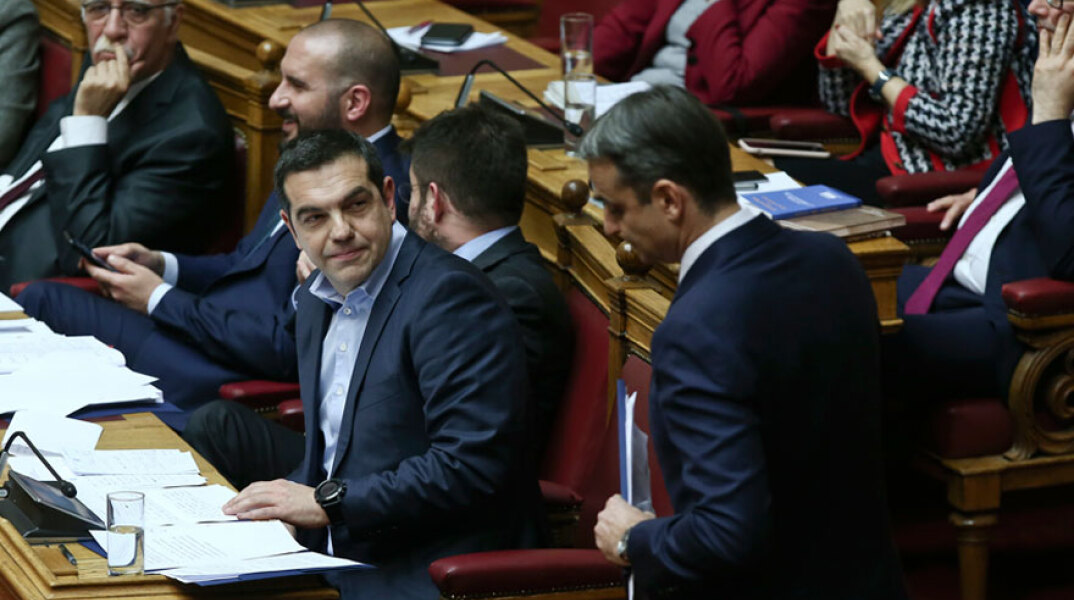 Αλέξης Τσίπρας και Κυριάκος Μητσοτάκης