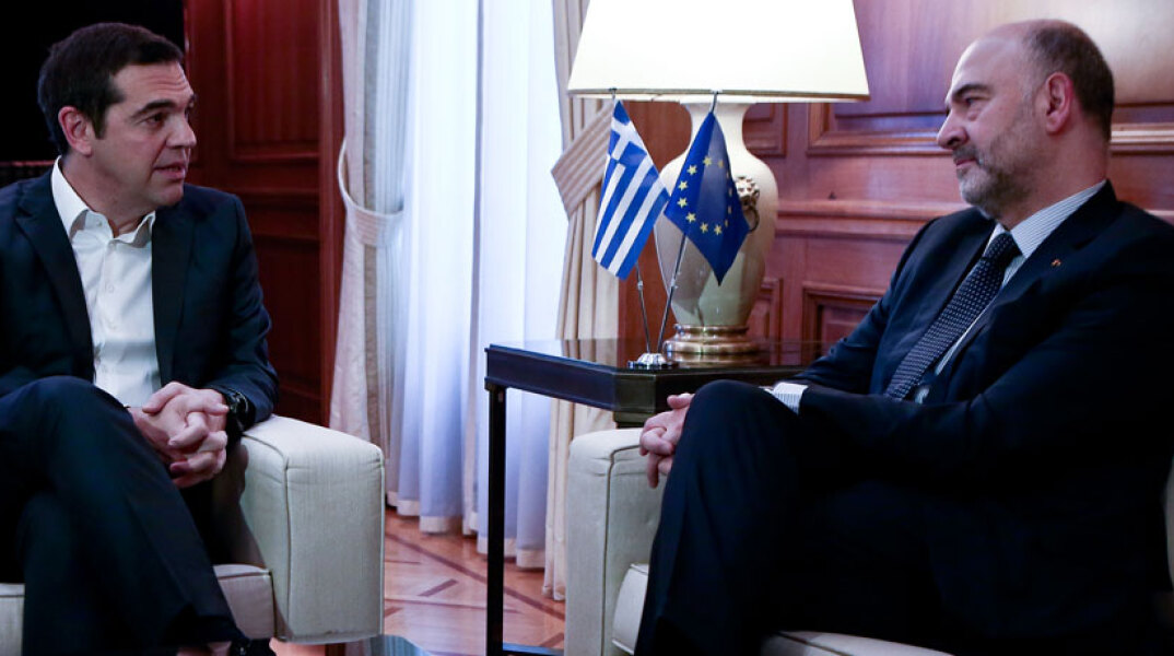 Αλέξης Τσίπρας - Πιερ Μοσκοβισί 