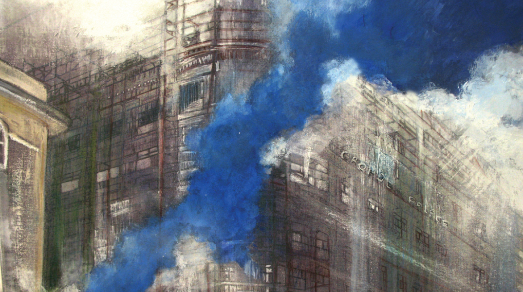 Χαρά Παρθένη με θέμα το κτίριο του Acropol- Palace