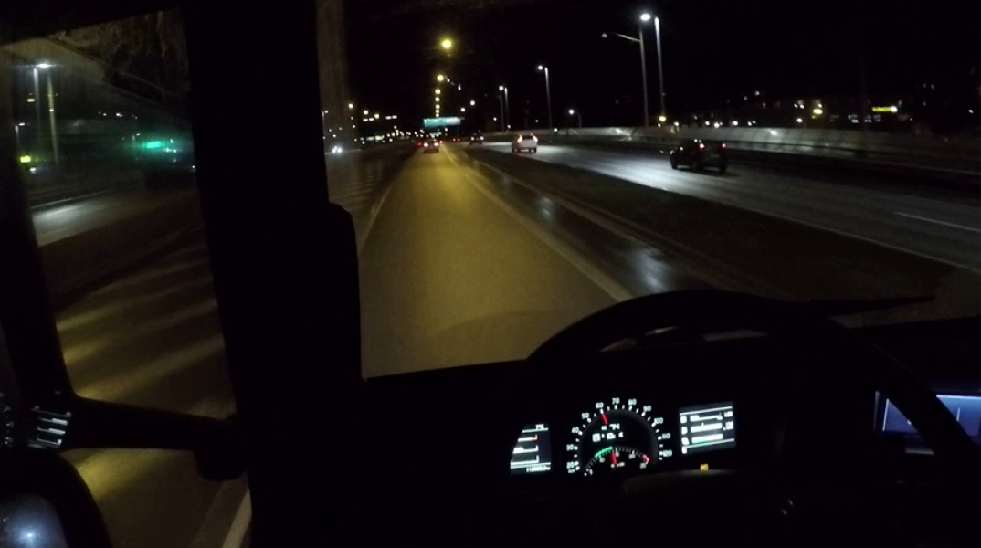 Οδηγός φορτηγού στην Εθνική Οδό