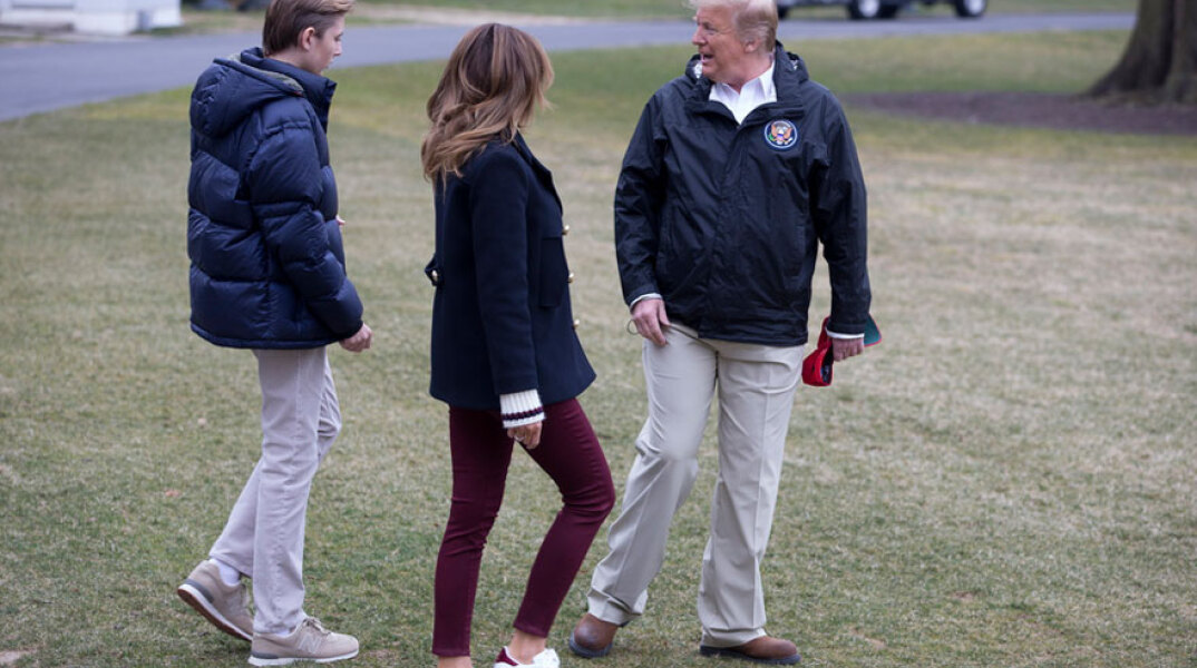 Ντόναλντ, Μελάνια και Μπάρον Τραμπ