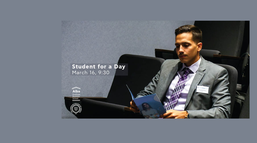 Student for a Day: για τους μελλοντικούς φοιτητές του Alba