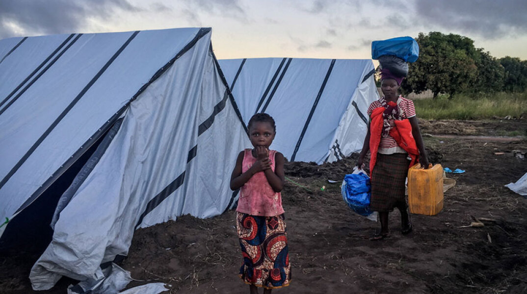 Καταυλισμός πλημμυροπαθών στη Μοζαμβίκη