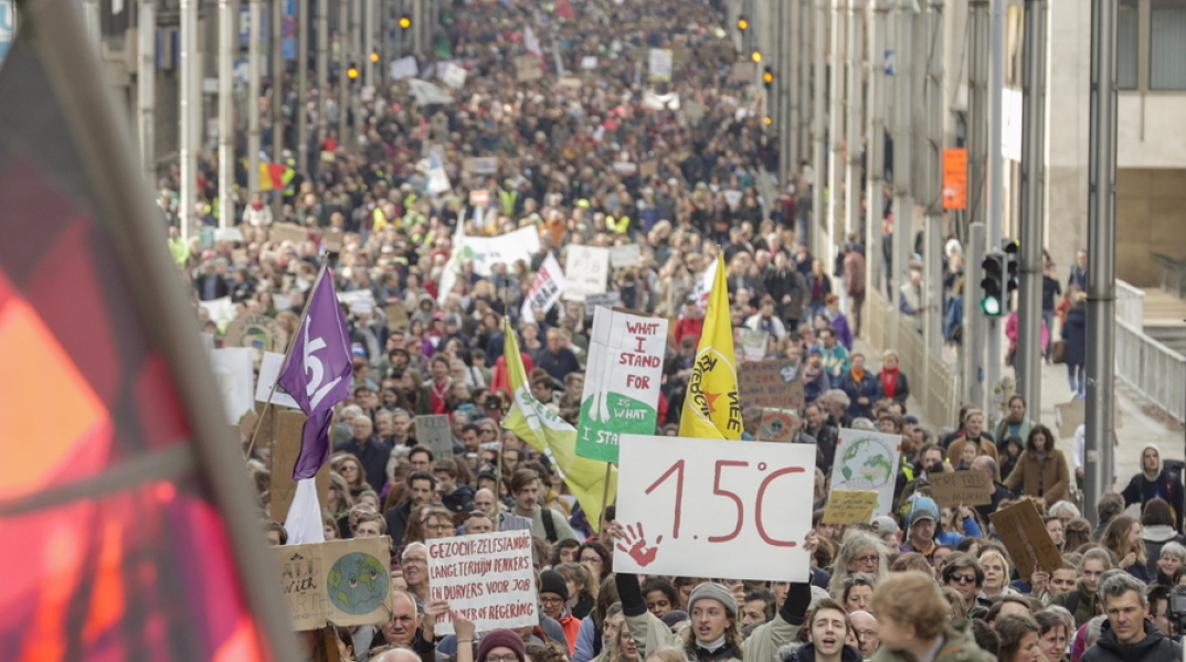 Νέες διαδηλώσεις στο Βέλγιο για την κλιματική αλλαγή 