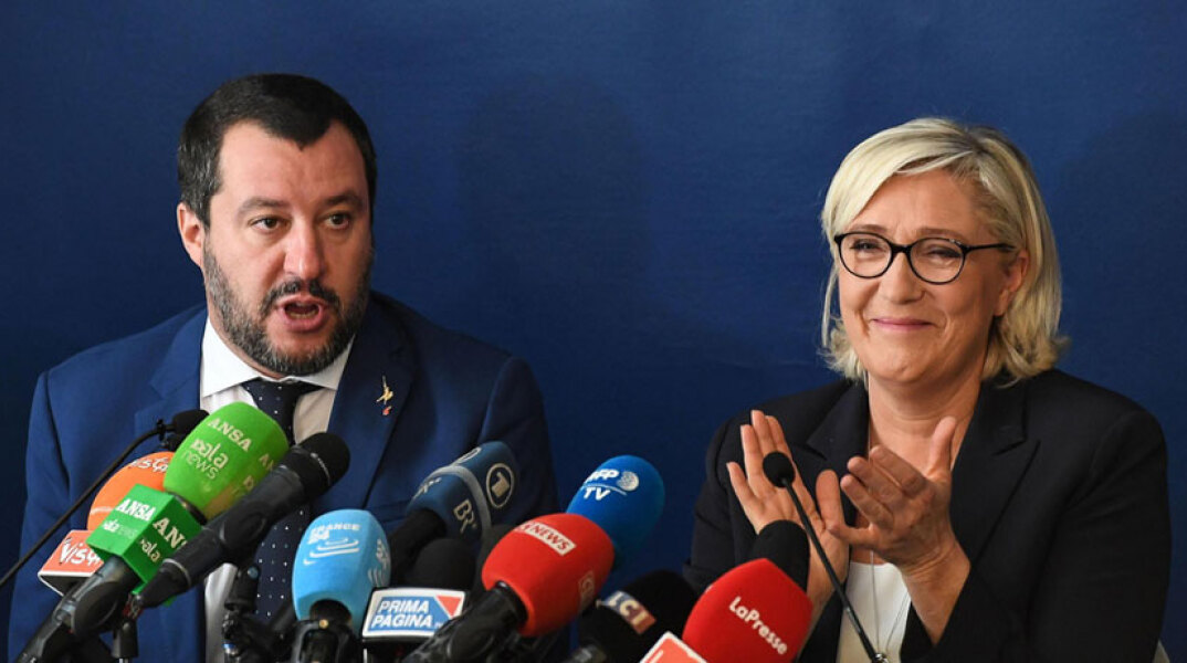 Ματέο Σαλβίνι  - Μαρίν Λεπέν