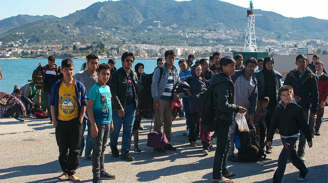 Λέσβος, μετανάστες