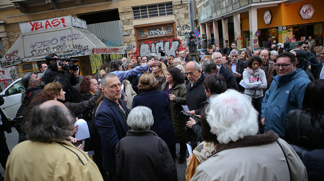 Διαμαρτυρία κατοίκων στα Εξάρχεια