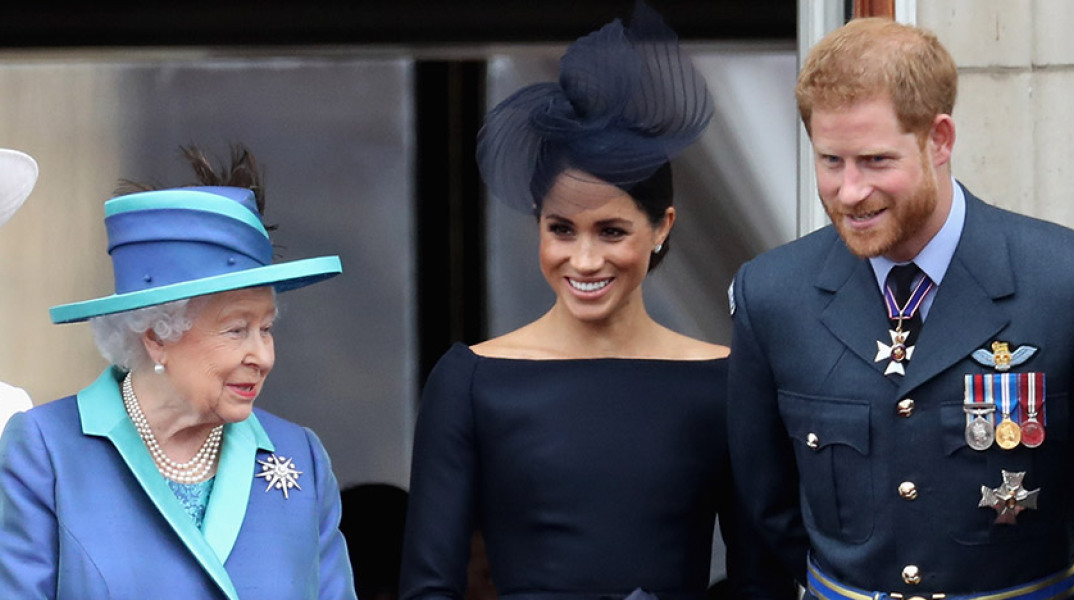 Βασίλισσα Ελισάβετ - Μέγκαν Μαρκλ - Πρίγκιπας Χάρι  