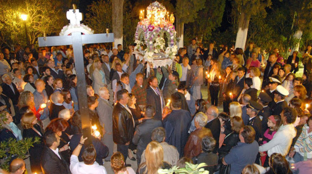 Επιτάφιος στην Ευαγγελίστρια στη Σκιάθο