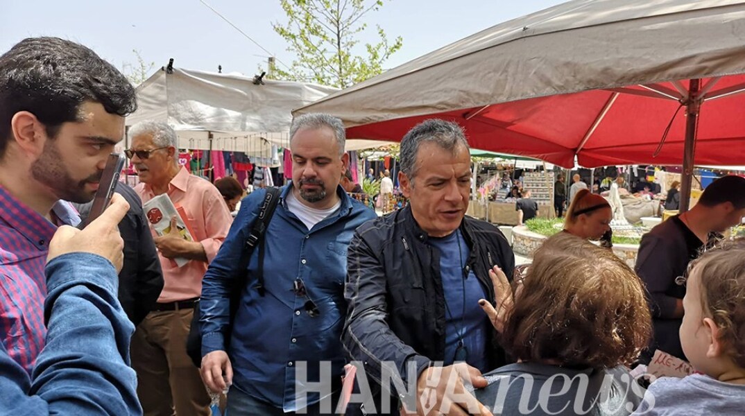 Στα Χανιά ο Σταύρος Θεοδωράκης