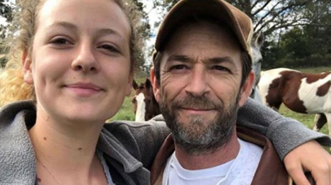 Ο Λουκ Πέρι και η κόρη του Σόφι/