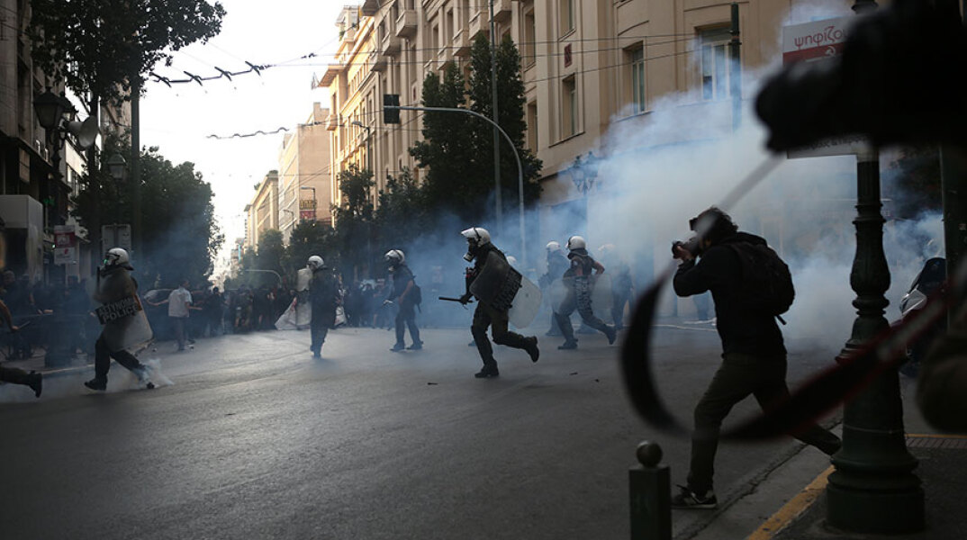 Επεισόδια στο κέντρο της Αθήνας