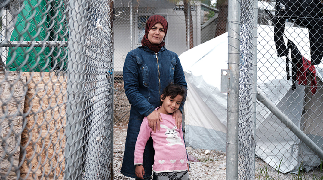 Πρόσφυγες στη Μόρια