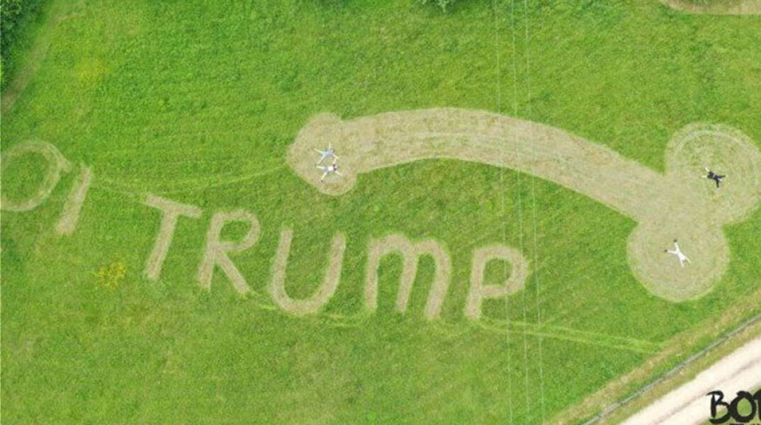 Μεγάλη Βρετανία: Νεαρός υποδέχτηκε τον Τραμπ με ένα τεράστιο ανδρικό μόριο