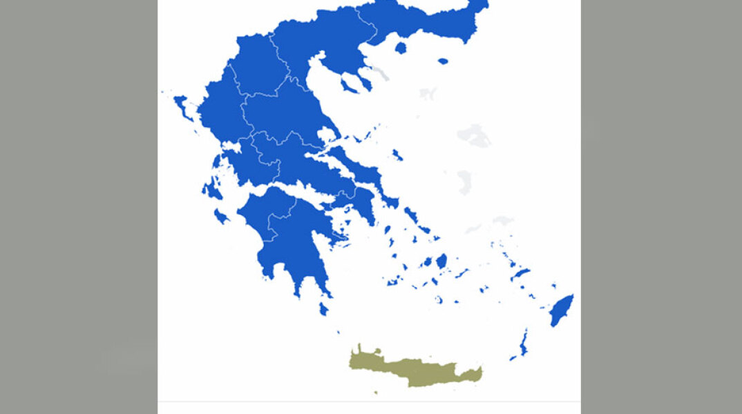 Ο χάρτης των περιφερειακών εκλογών