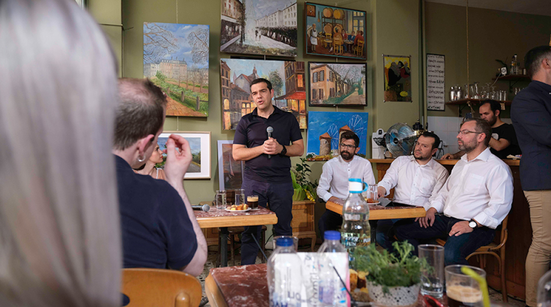 Αλέξης Τσίπρα με εκπροσώπους νεοφυών επιχειρήσεων