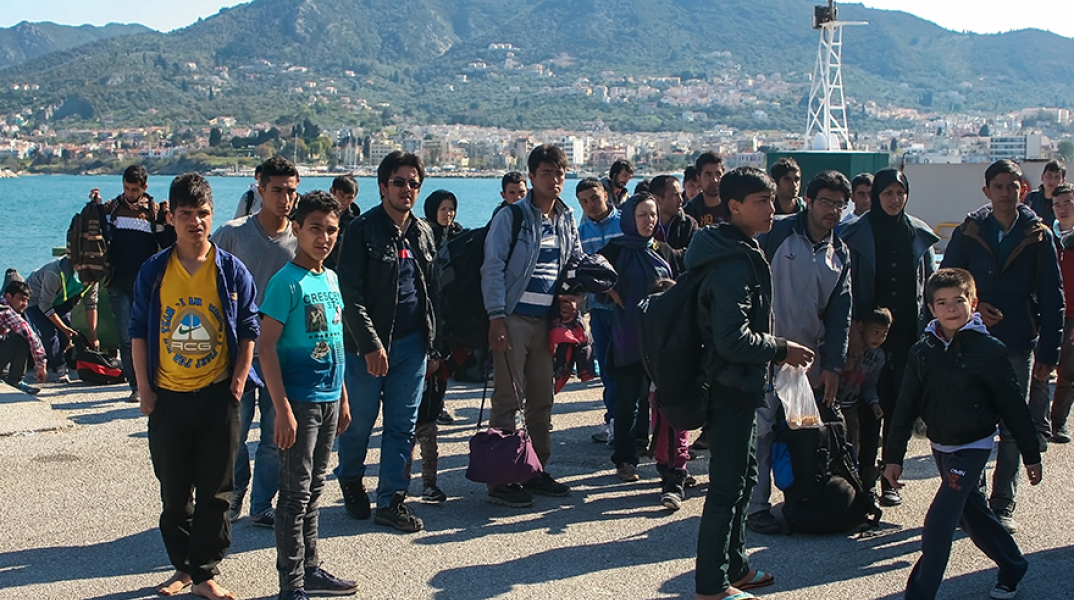 Λέσβος, μετανάστες