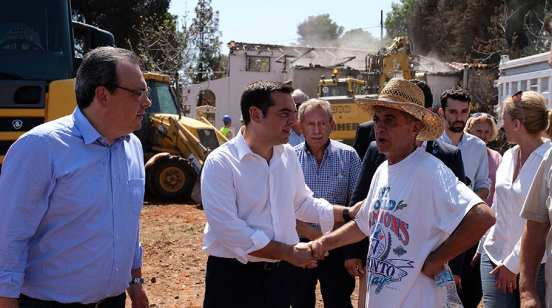 Ο Τσίπρας στο Μάτι