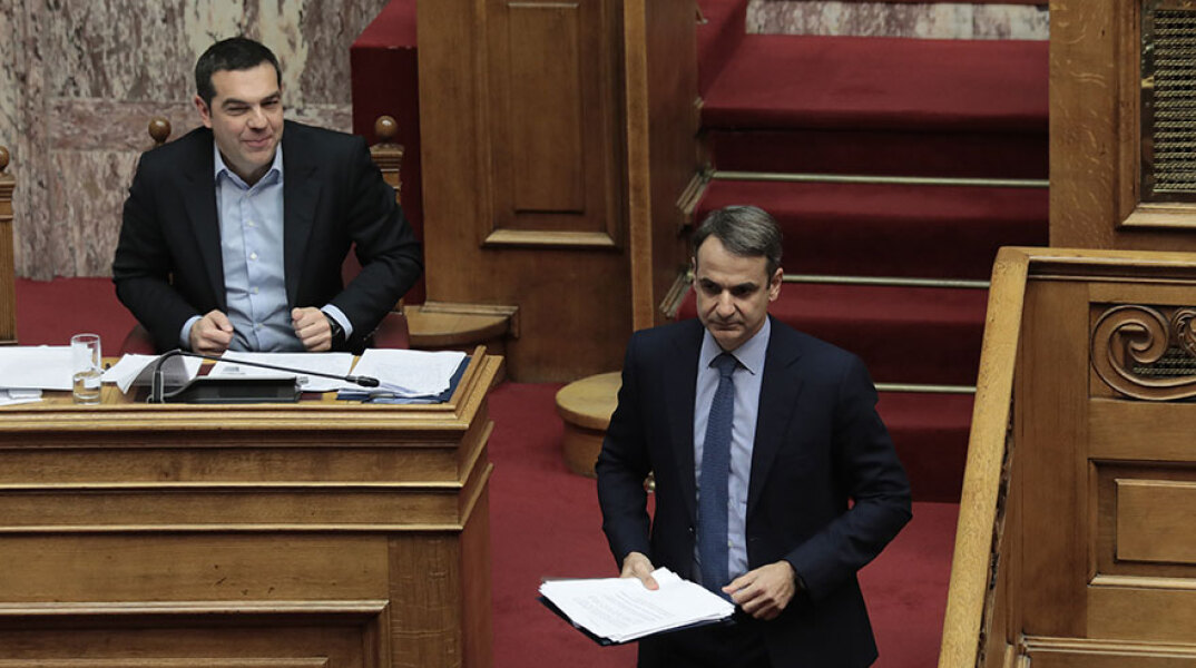 Κυριάκος Μητσοτάκης και Αλέξης Τσίπρας