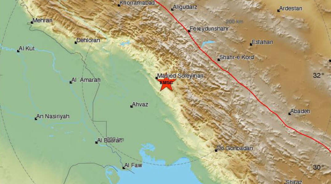 Επίκεντρο του σεισμού στα σύνορα 