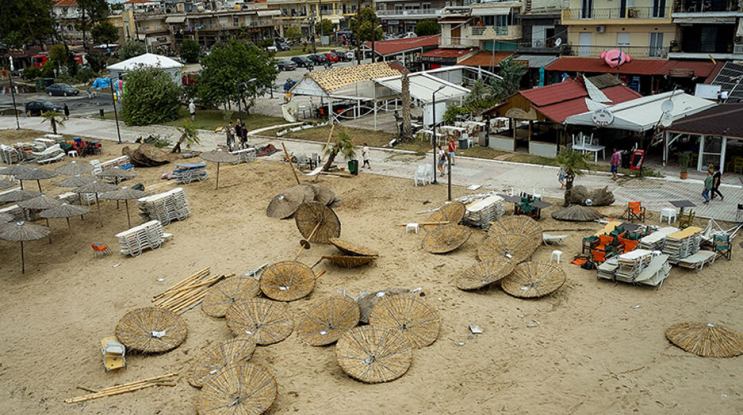 Καταστροφές στη Χαλκιδική - Πανοραμική εικόνα