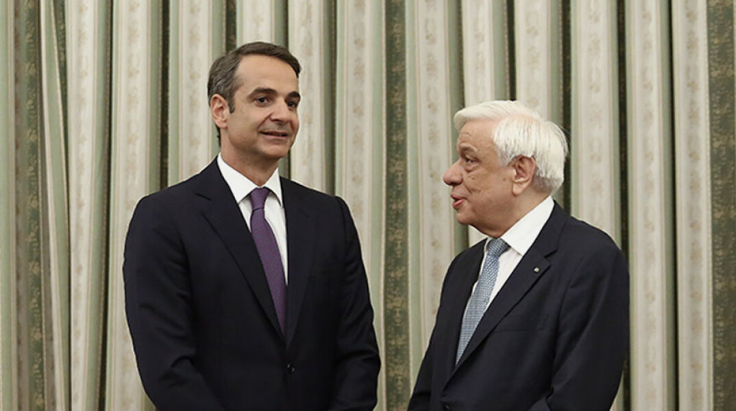 Κυριάκος Μητσοτάκης και Προκόπης Παυλόπουλος