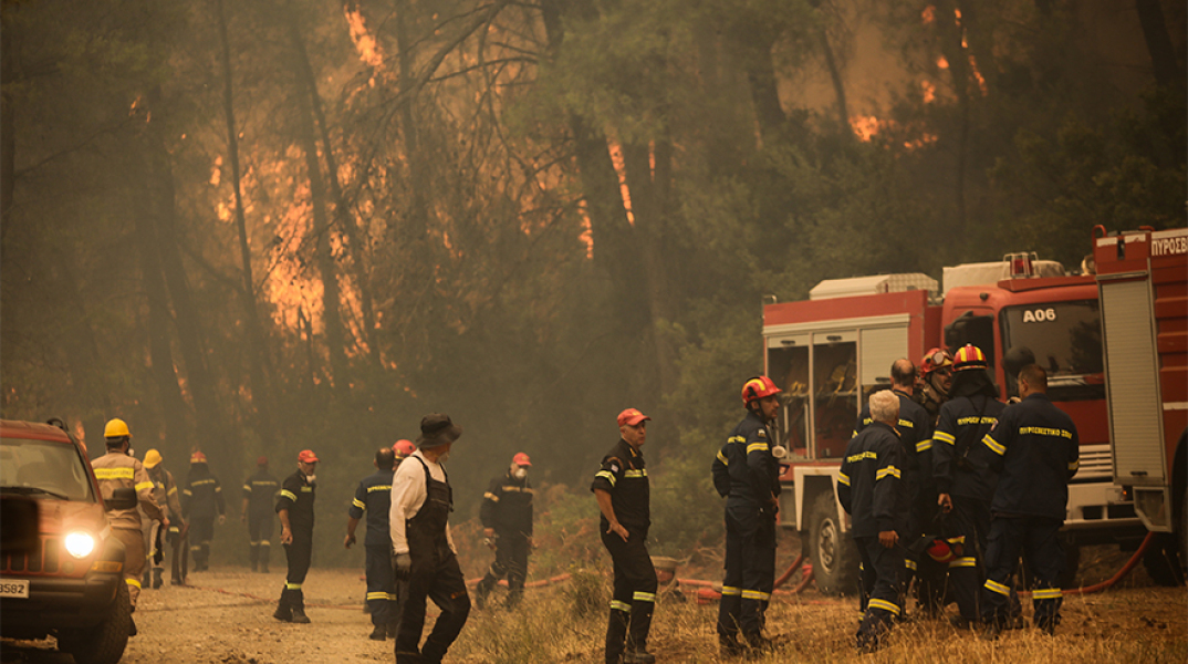 Φωτιά στην Εύβοια καίει πευκοδάσος Natura