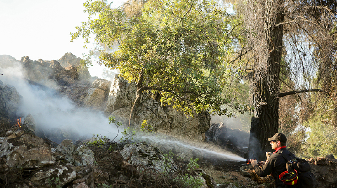 Κατάσβεση φωτιάς στην Εύβοια