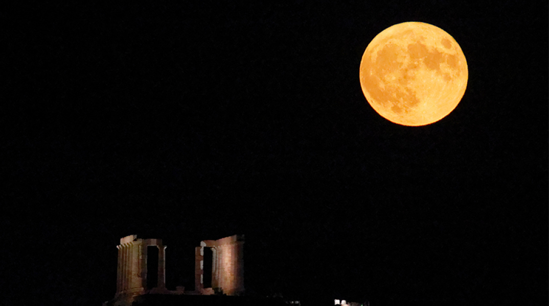 Πανσέληνος Αυγούστου στο Σούνιο