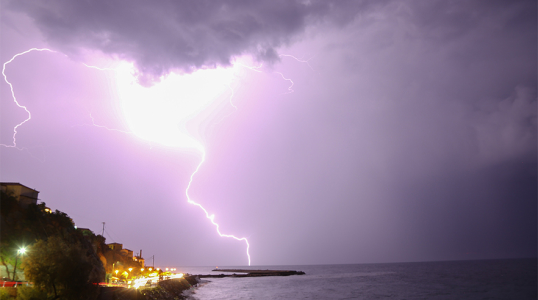 Καταιγίδα στη Μυτιλήνη