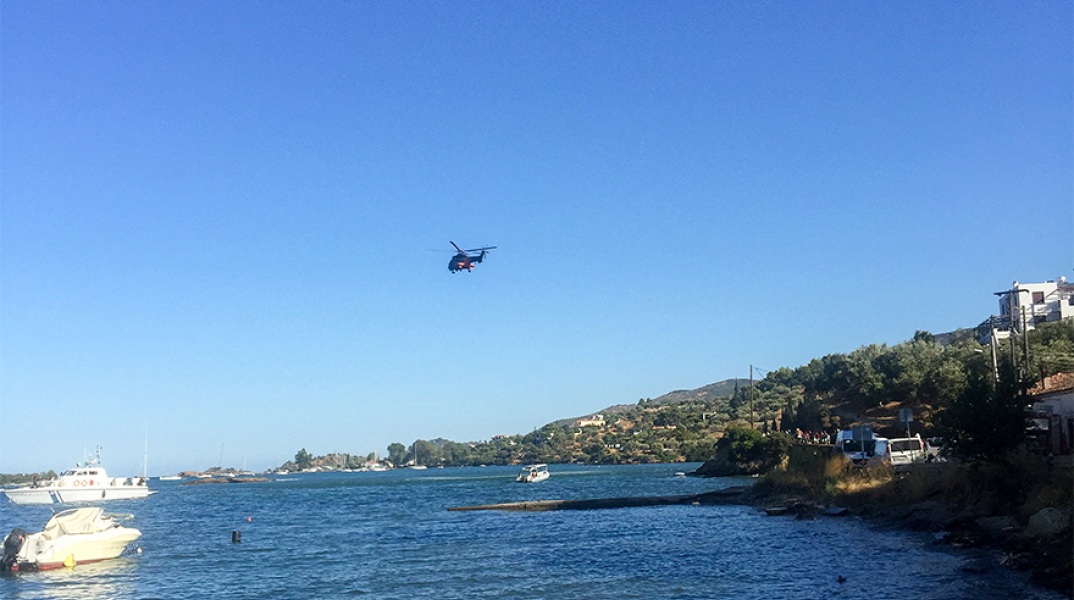 Πτώση ελικοπτέρου στον Πόρο 