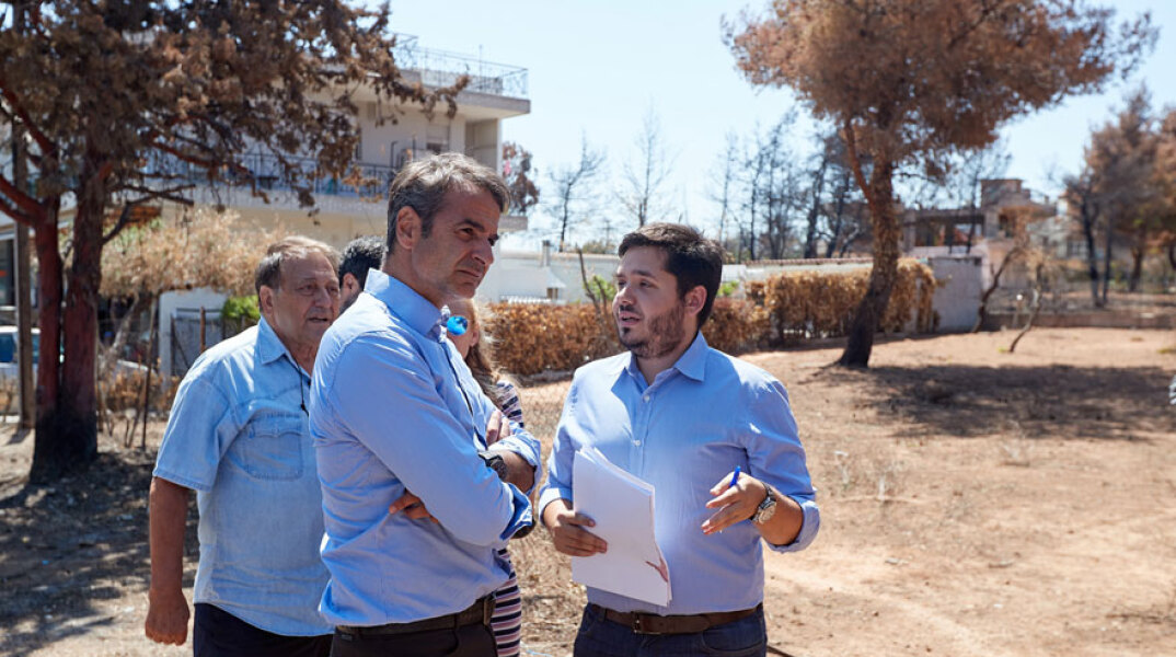 Κυριάκος Μητσοτάκης στο Μάτι 