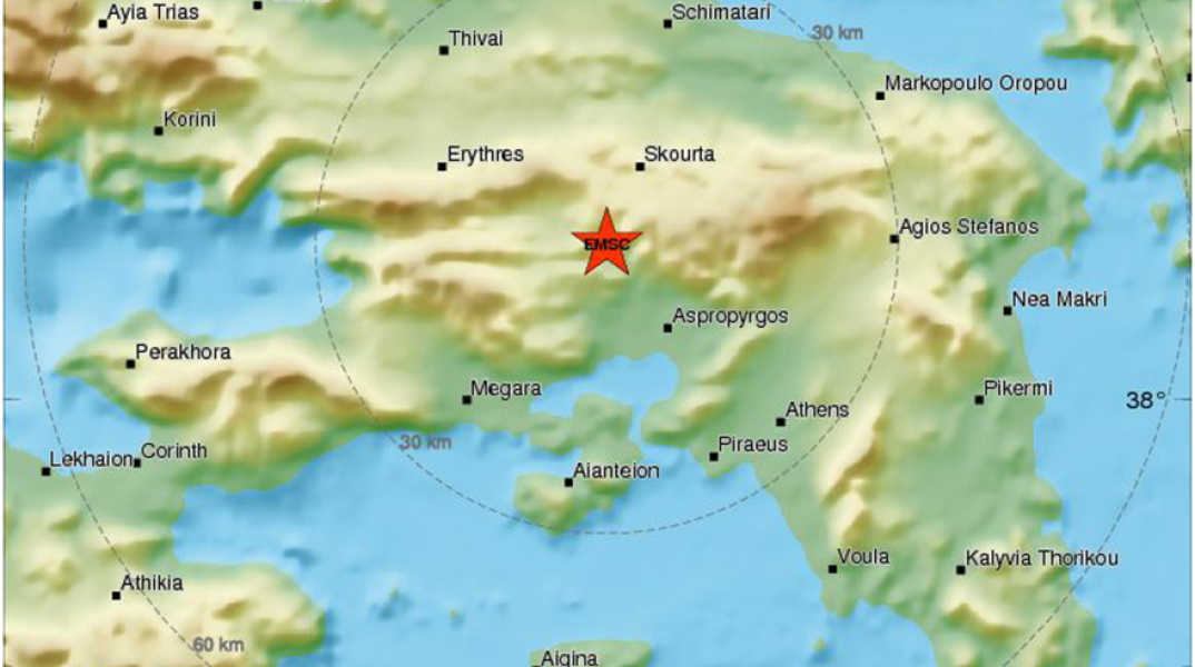 Το επίκεντρο της δόνησης στη Μαγούλα