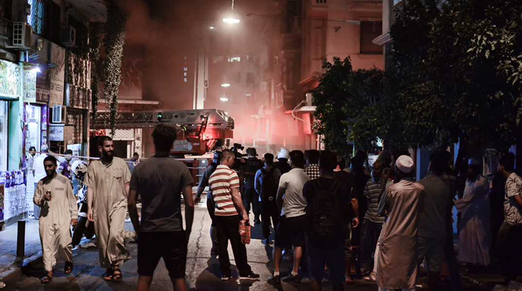 Φωτιά στην οδό Μενάνδρου