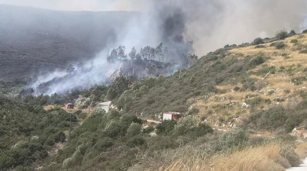 Πυρκαγιά στη Ζάκυνθο